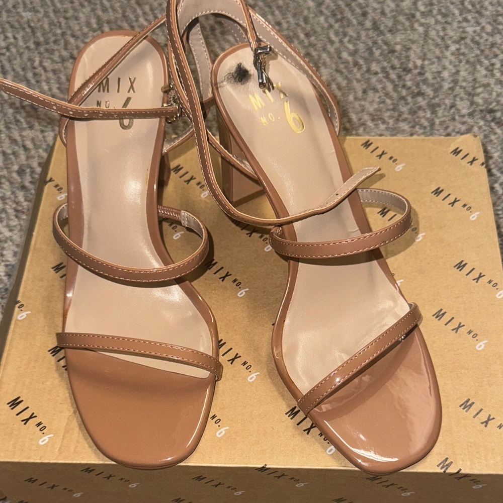 Mix No. 6 Tan Strappy Sandals